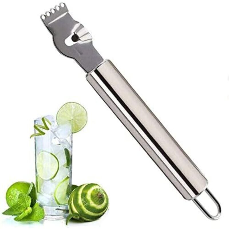 Set mit 2 Zitronenschälern aus Edelstahl – Reibe, Orangenschäler, Zitrusreibe, Küchenhelfer, Barzubehör