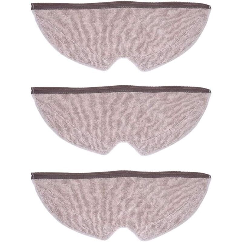 Set mit 3 hochwertigen Ersatz-Wischpads, kompatibel mit Xiaomi Mi Robot 2, Roborock S50 und Xiaowa Xiaomi Mikrofasertücher für Saugroboter Zubehör