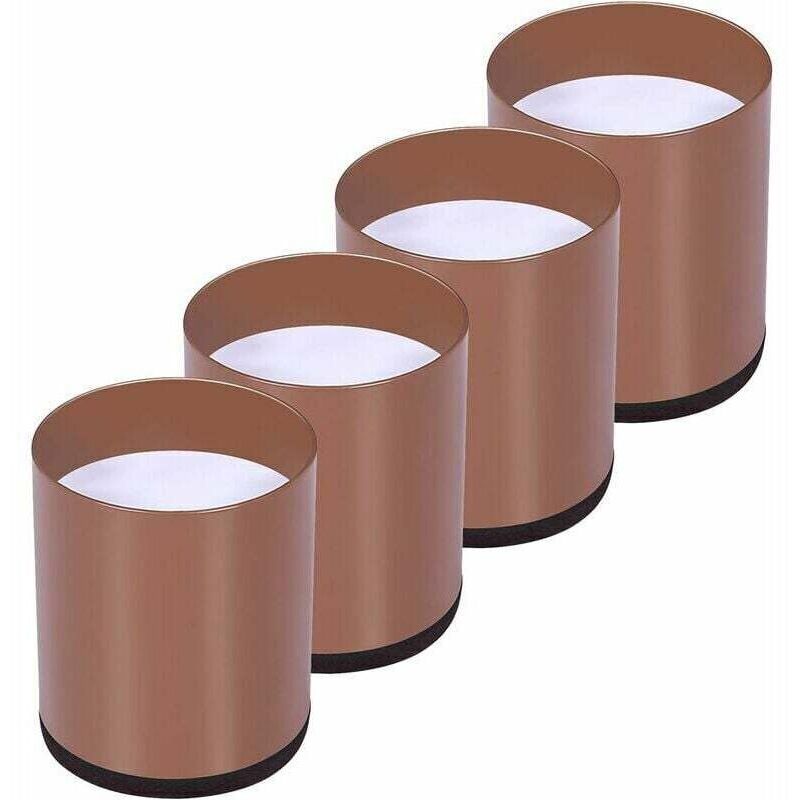 Set mit 4 Bettbeinerhöhungen aus Karbonstahl, Möbelerhöhungen erhöhen die Höhe um 5 cm, Erhöhungen für Tische, Stühle oder Sofas, platzsparend für