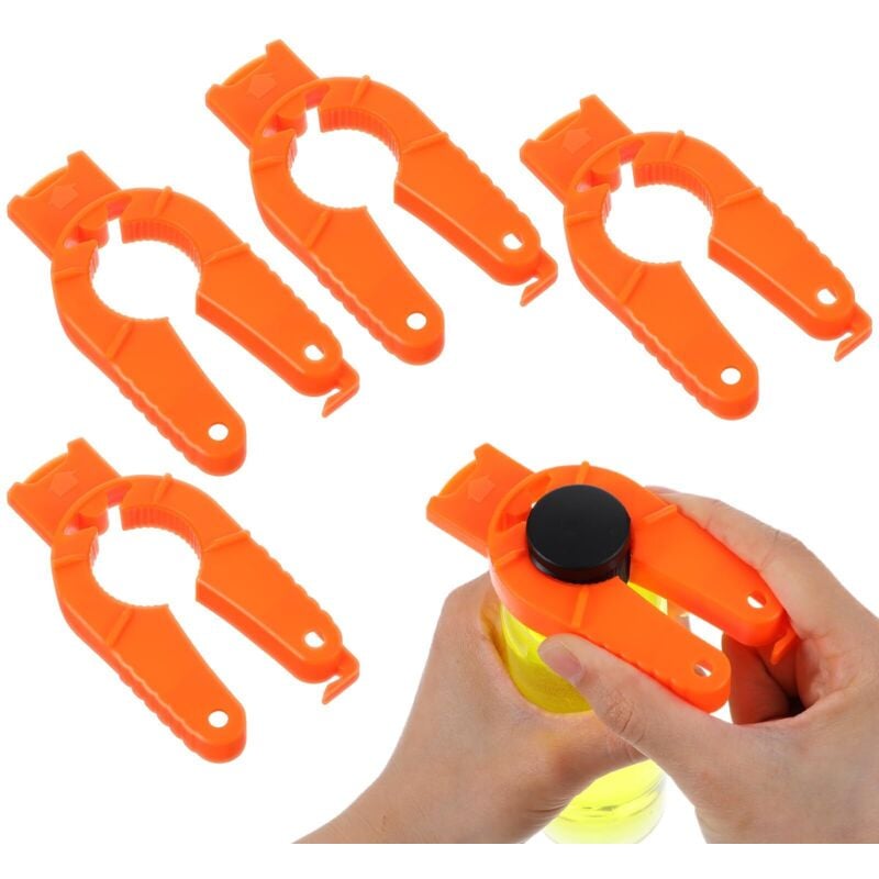 Set mit 4 Flaschenöffnern aus Kunststoff, 3-in-1-Flaschenöffner, multifunktionaler Dosenöffner, Ringöffner, geeignet für Menschen mit Arthritis und