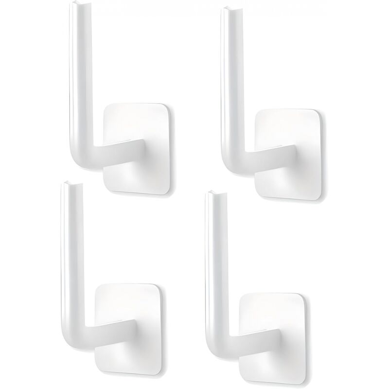 Set mit 4 Mehrzweck-Wandhaken zum Aufhängen von Jacken, selbstklebende Haken für Schlafzimmer, Badezimmer, Küche, Büro