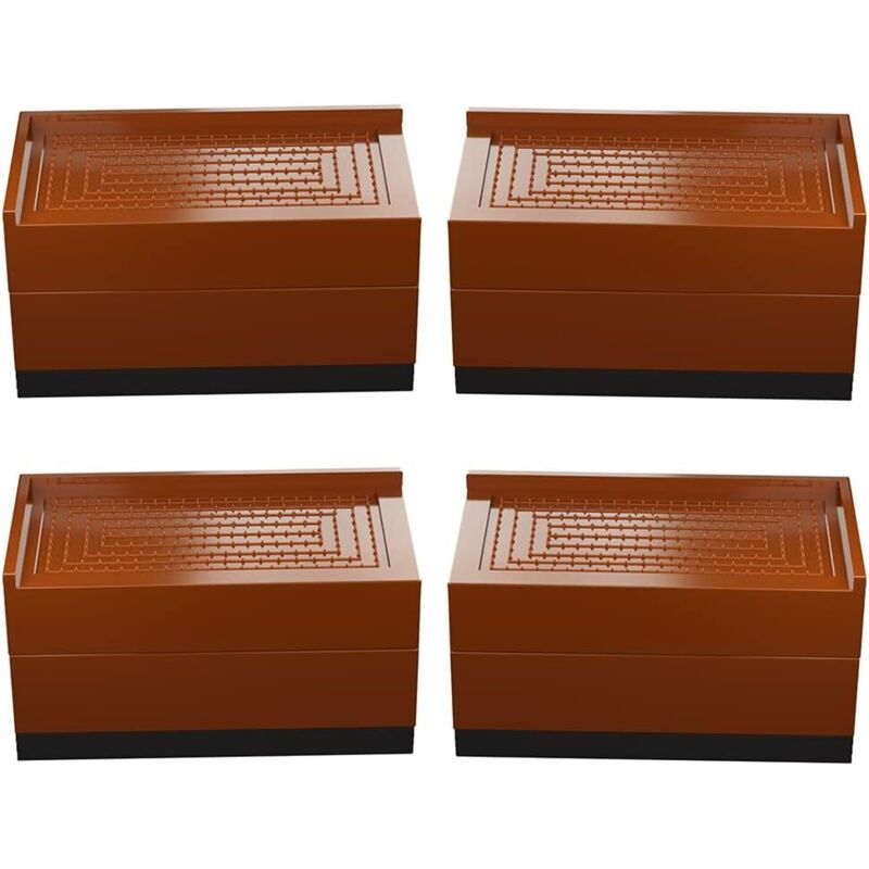 4er Set Möbelständer, Bett, quadratisch, Beine 7,5 cm oder 15 cm hoch, verstellbares Bett, für Tische, Stühle, Sofas, Schlafsäle usw.