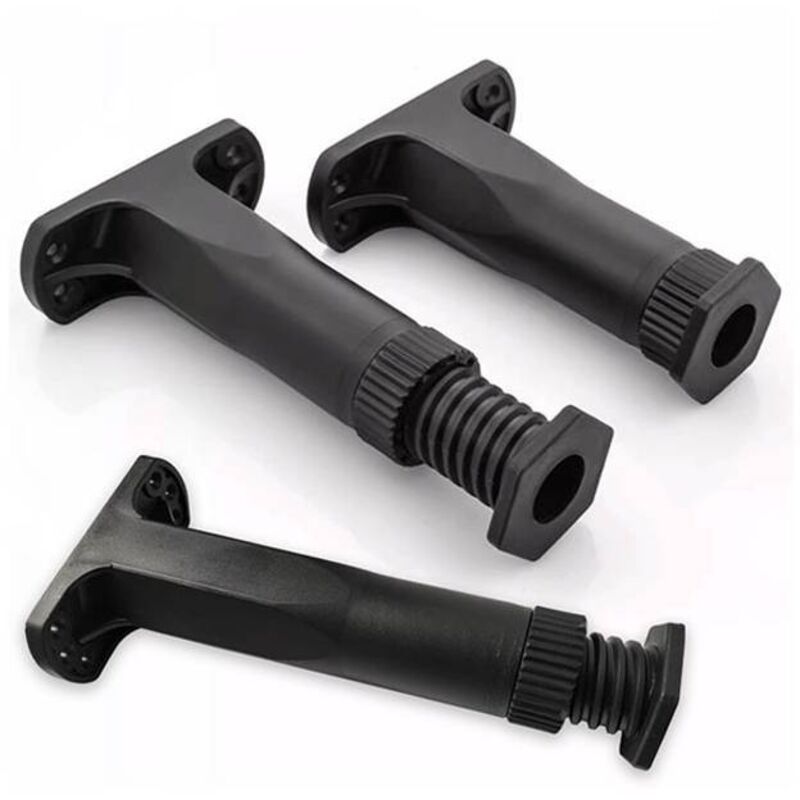 Set mit 4 verstellbaren Kunststoff-Stützbeinen für Bettgestelle, Sofas, Möbel und Tische (130 mm–220 mm)