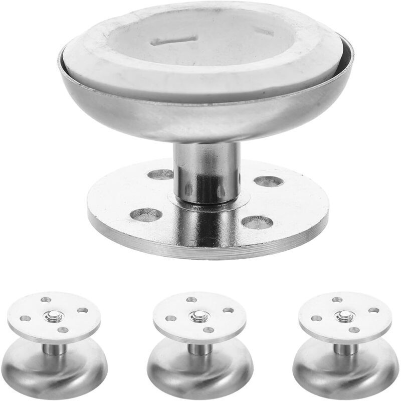 Set mit 4 verstellbaren Möbelfüßen aus gebürstetem Edelstahl, 35 mm Höhe, stabile Stützen für Sofas, Couchtische, Schränke, Bettbeine und