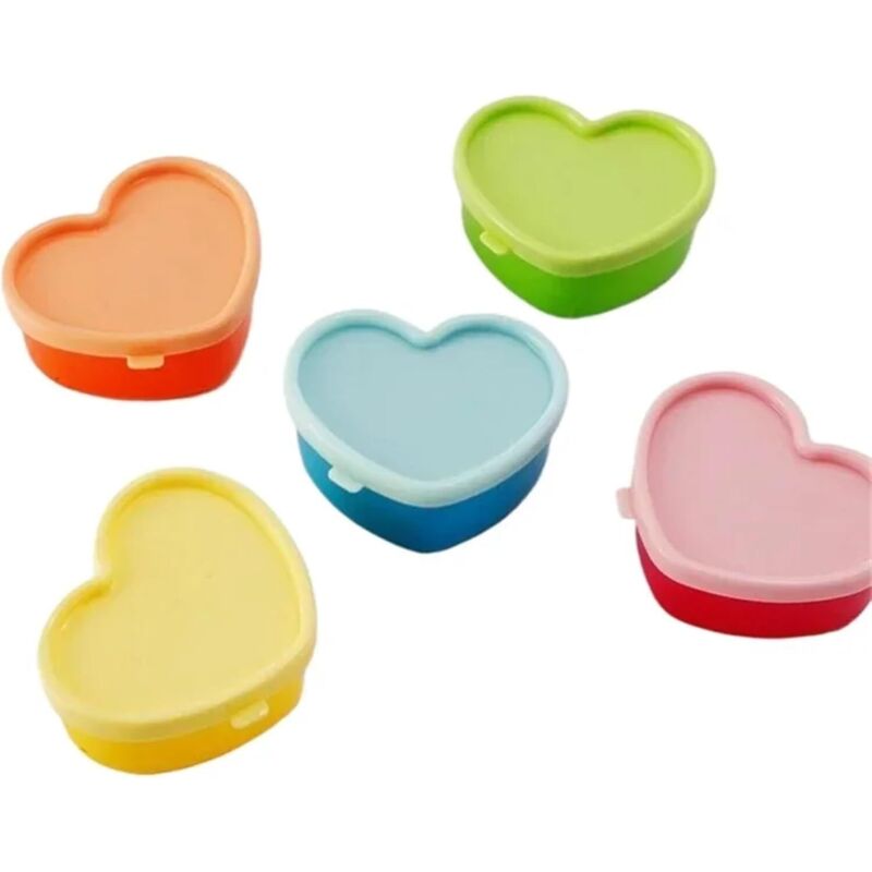 Set mit 5 Mini-Lebensmittelbehältern (7 x 7 x 3 cm), luftdicht und wiederverwendbar, ideal für Snacks, Trockenfrüchte, Obst und kleine Lebensmittel.