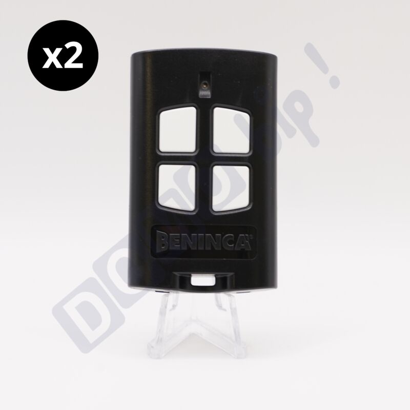 To.go 4 a - Satz von 2 Fernbedienungen 4 Kanäle 433,92 MHz für Tor/Garage - Codierung arc - Kompatibel ONE.2WO / ONE.2WB / ONE.2WI / ONE.4WB - Beninca