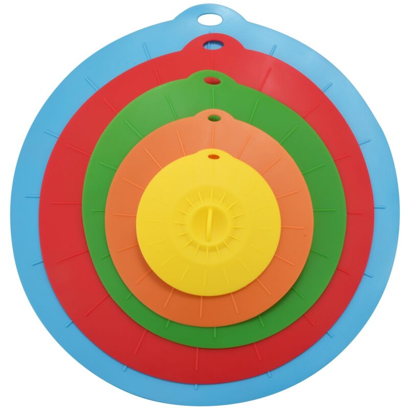 Set von 5 Silikon Mikrowelle Schuessel Abdeckung Topf Topf Deckel Silikon Lebensmittel Verpackung Kochen Werkzeuge Kuechengeraet Kochen