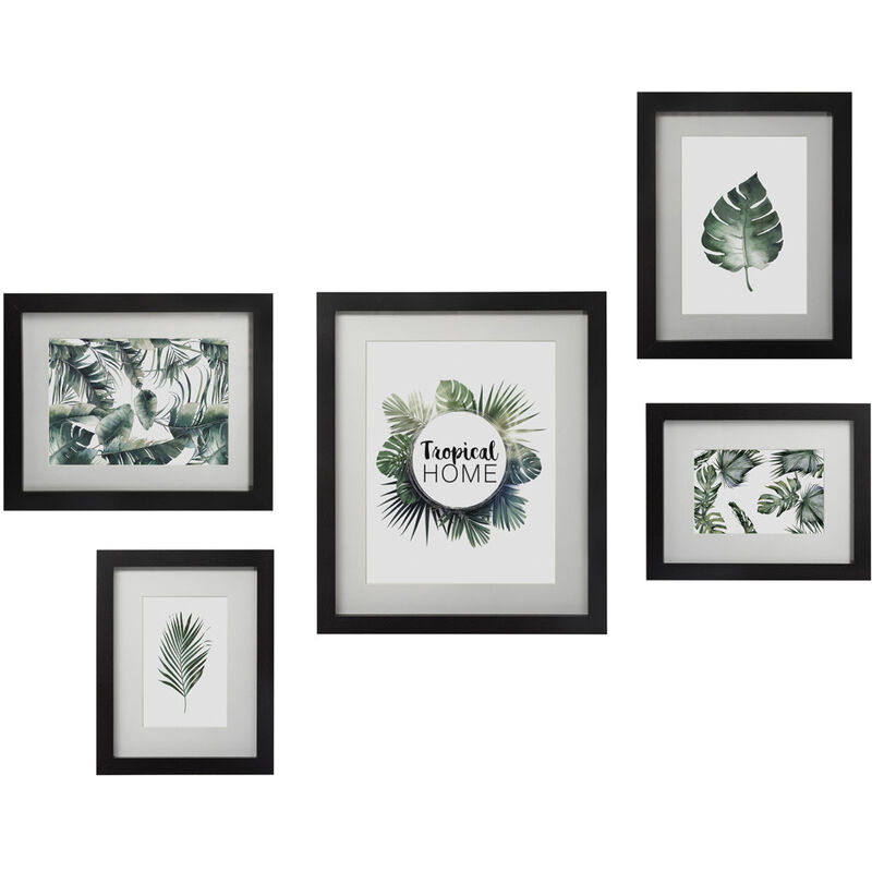 Atmosphera - 5 Rahmen für Fotos, galerie von Fotos, Bilderrahmen für die Wand - schwarz