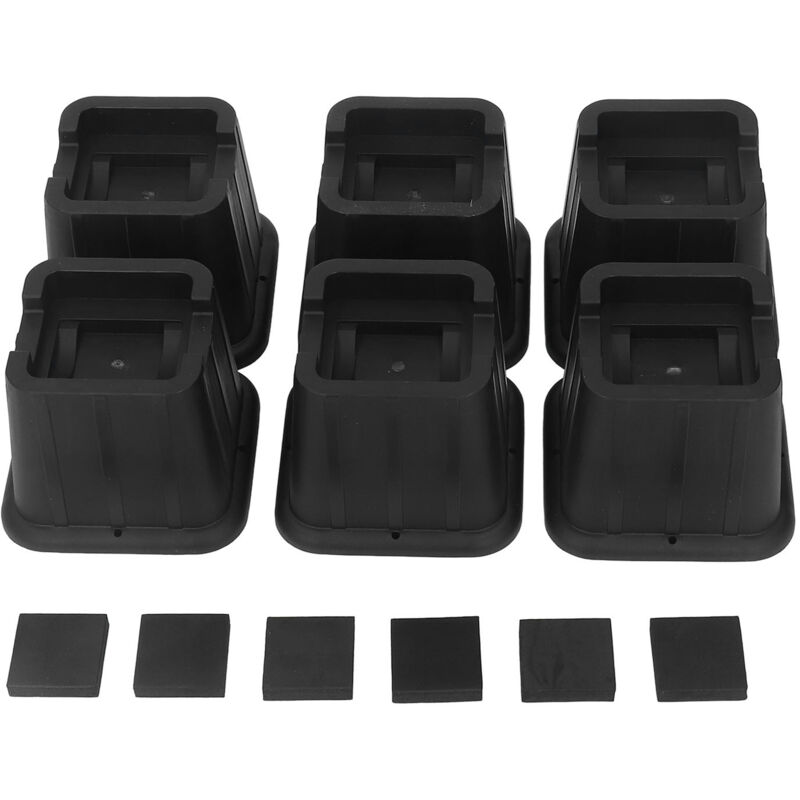 Sets mit je 3-in-1-Möbelhebern aus Kunststoff für Betten, Sofas, Stühle und Tiertische – Praktische Aufbewahrungslösungen