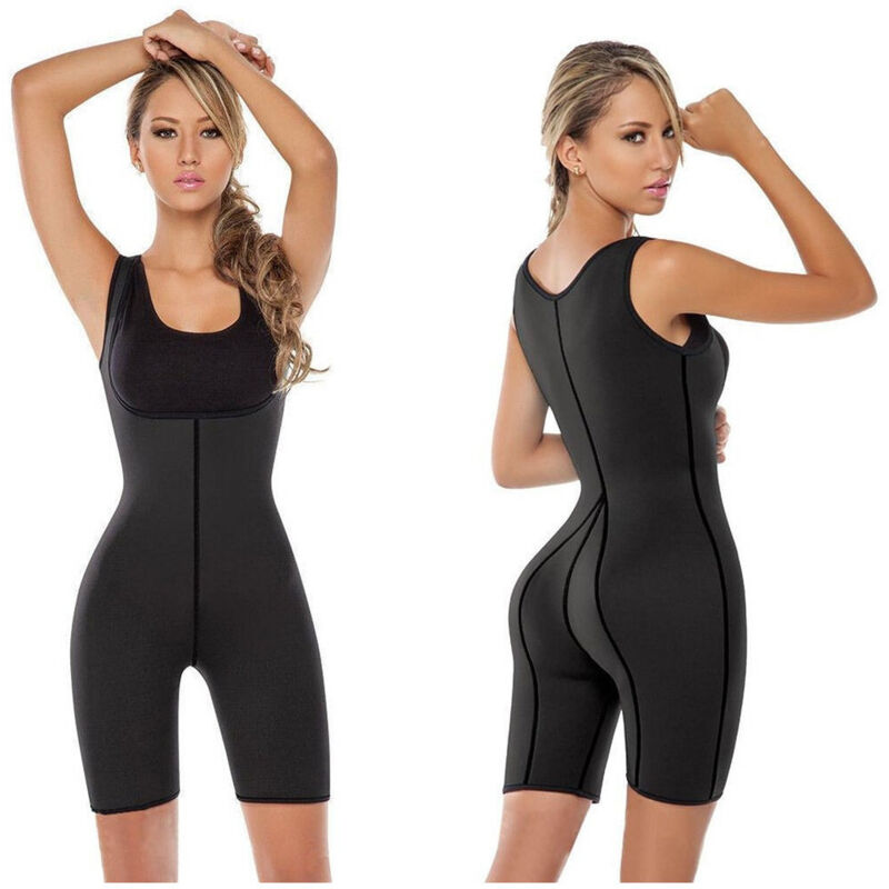 Trade Shop Traesio - Trade Shop - neotex Damen Slimming Body Shaper Anzug Fitness/Jogging/Aerobic - l
