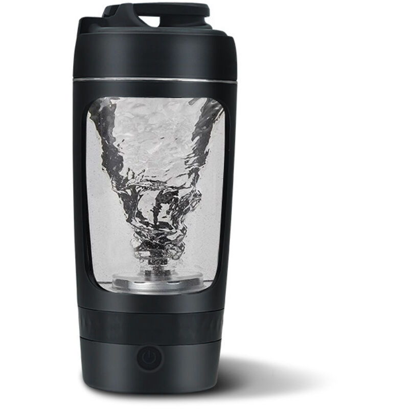 Shaker électrique, mixeur protéiné, mixeur portable, milkshake rechargeable et substitut de repas (noir)