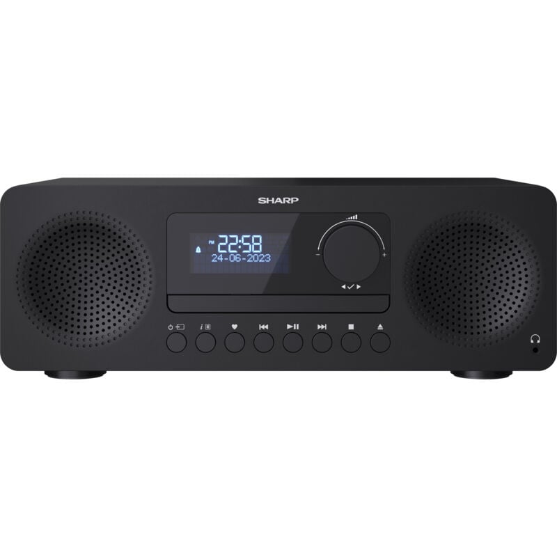 Sharp - HiFi-Anlage XL-B720D, All-in-one, schwarz, dab+, Bluetooth, MP3, CD-Lafw.