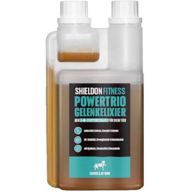 Shield On - ShieldOn PowerTrio Gelenkelixier mit Hyalouron 1L für Pferde