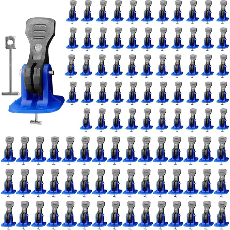 SHINING HOUSE 100 Stück Fliesen-Nivellierkeil, Fliesen-Nivelliersystem-Set, zum Verlegen von Boden- und Wandfliesen