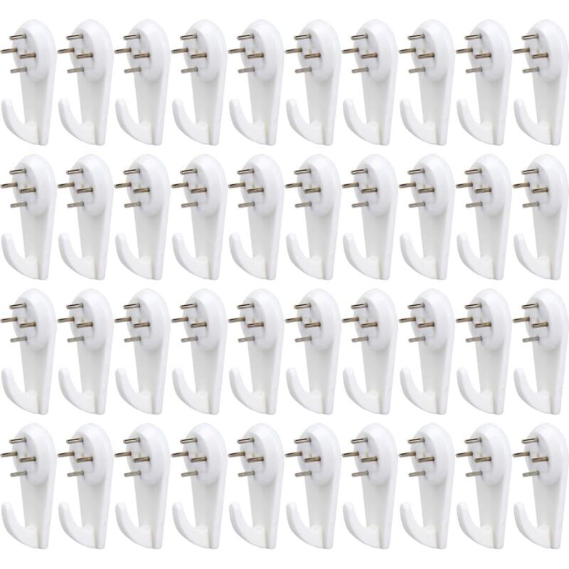 Shining House - 40 nicht markierende Wandhaken, unsichtbare Nagelhaken, kein Bohren von Löchern erforderlich, geeignet zum Aufhängen von Fotos,