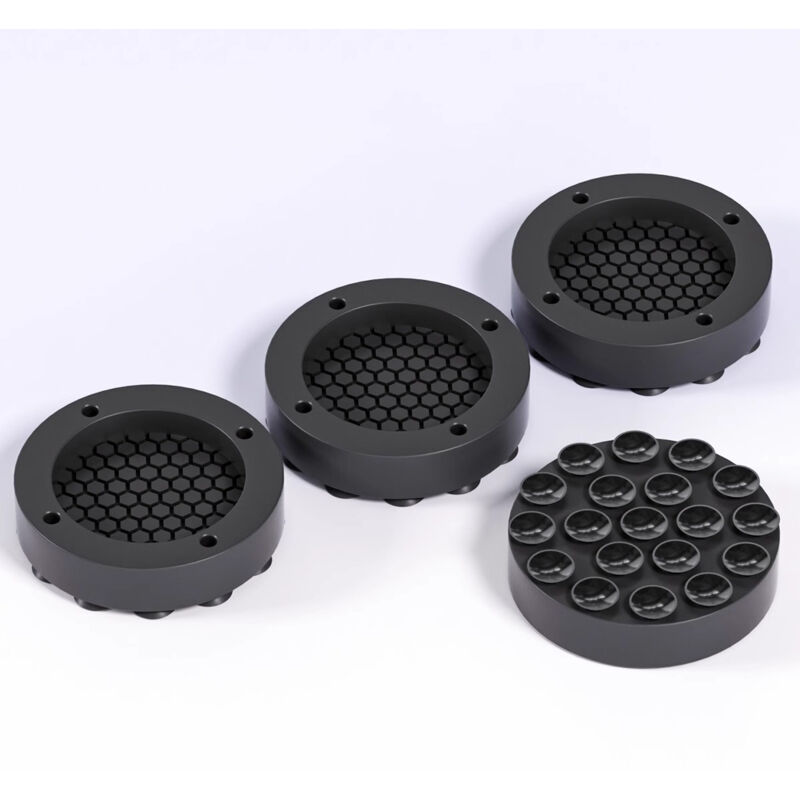 Shining House - 4er-Pack Waschmaschinen-Vibrationsdämpfer, universelle Anti-Vibrations-Anti-Rutsch-Gummimatte für Waschmaschinen und Trockner