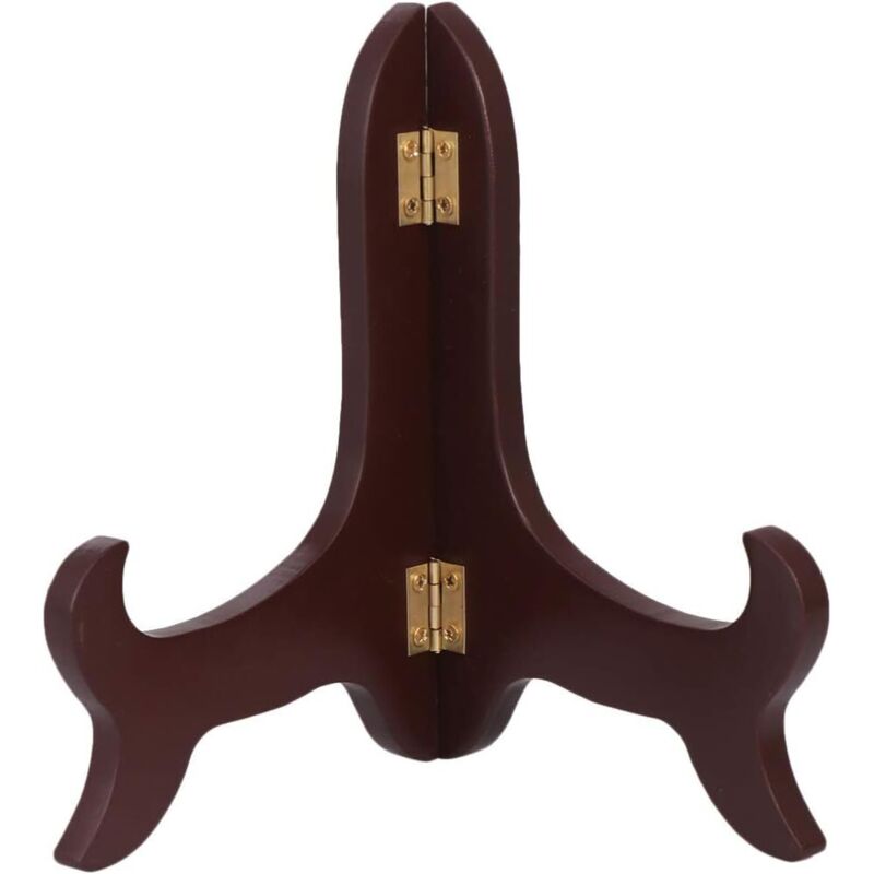 Shining House - 6-Zoll-Tellerständer, Vintage-Staffelei aus Holz, Fotoständer zum Präsentieren von Bilderbüchern, dekorativen Tellern, Tablets