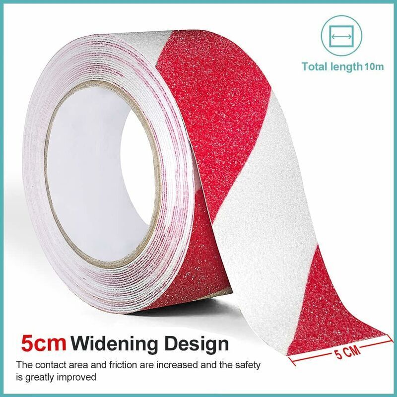 Shining House - Anti-Rutsch-Klebeband, Anti-Rutsch-Streifen mit Anti-Rutsch-Klebeband für Treppen, Stufen, starkes Anti-Rutsch-Klebeband,