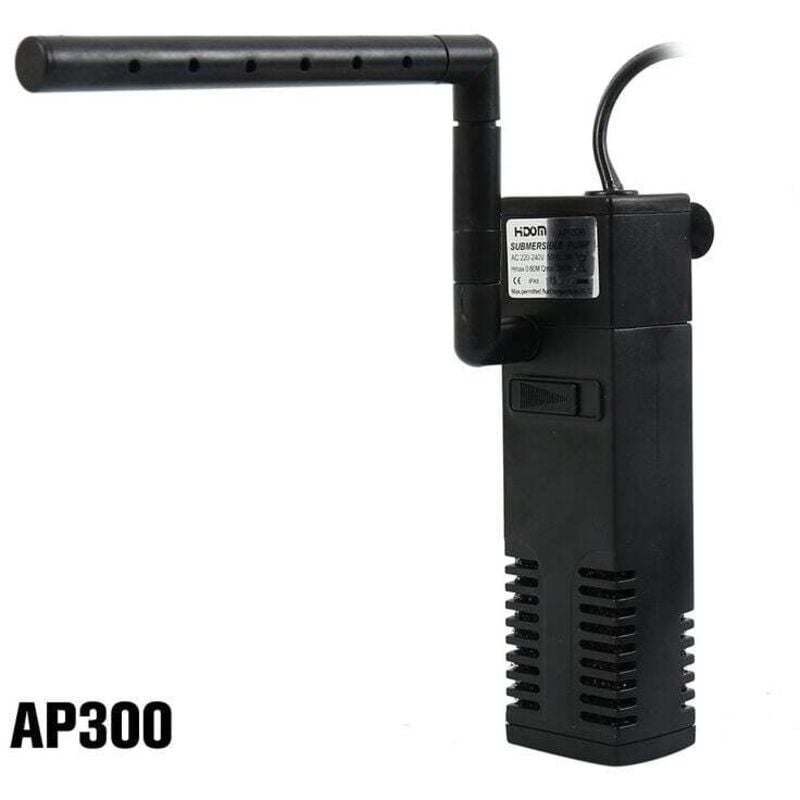 Shining House - Aquarium-Innenfilter, 4 w, 300 l/h, Aquarium-Innenfilter, 60 l, Aquarium-Pumpenfilter für kleine Becken, Kaltwasser- oder tropische