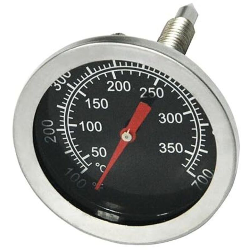 Shining House - Grill-Thermometer, Holzkohle-Smoker, 50 mm Edelstahl-Pizzaofen-Thermometer, Grill-Ersatzteile