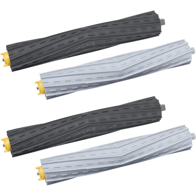 Gummibürsten-Set für Roboterstaubsauger der iRobot 800- und 900-Serie, Ersatzwalzenbürste für Roomba 850 860 861 866 870 880 890 960 980 - Shining