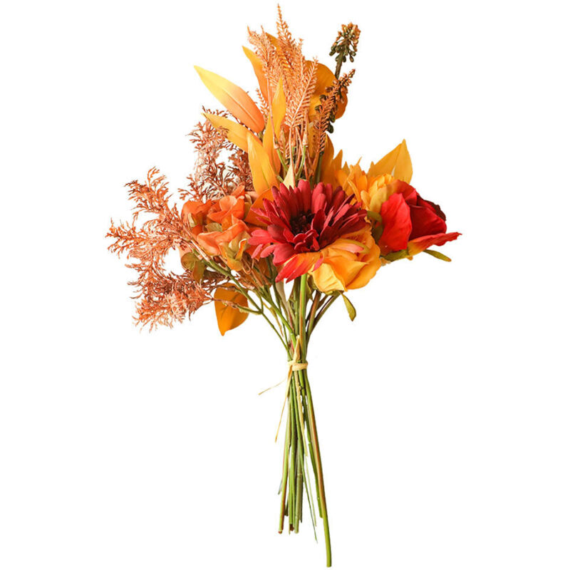 Künstlicher Blumenstrauß, künstliche Blumen, Dekoration, realistische Kunstblumen, Seidenblumen für die Dekoration, Hochzeitsstrauß für Zuhause,