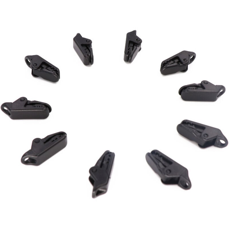 Shining House - Planen-Clip, Zelt-Clip, Kunststoff-Clip, 10 Klemmen, Kunststoff-Zelt-Planen-Clips, Zelt-Druckknöpfe für Camping, Baldachin-Klemme,