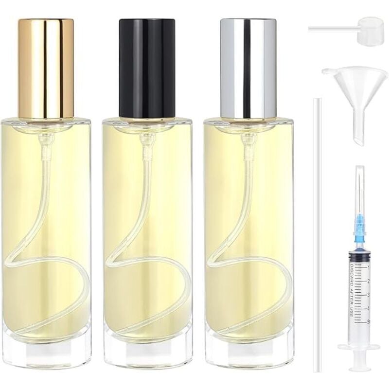 Shining House - Stück 30 ml Glas-Parfüm-Sprühflasche, nachfüllbare leere Parfüm-Flasche, Glas-Parfüm-Zerstäuber, leere Parfüm-Flasche für Reisen,