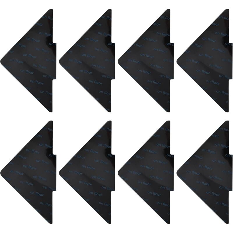 Shining House - Stück Anti-Rutsch-Matten, selbstklebende Anti-Rutsch-Matten-Ecken, Anti-Curling und rutschfest, wiederverwendbare Anti-Rutsch-Matten,