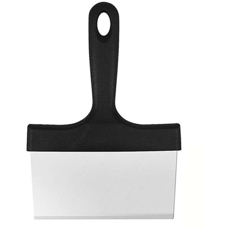 Stück Schaber für, Edelstahl-Plattenschaber, professioneller Schaber mit Griff, Edelstahl-Schaber, Grill-Grill-Schaber-Reinigungswerkzeug - Shining