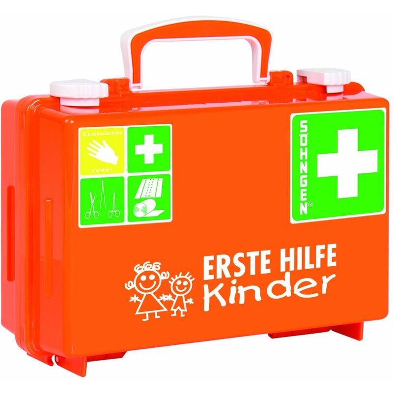 Söhngen - Erste-Hilfe Koffer Quick-CD Kombi Kindergarten orange Notfall-Koffer
