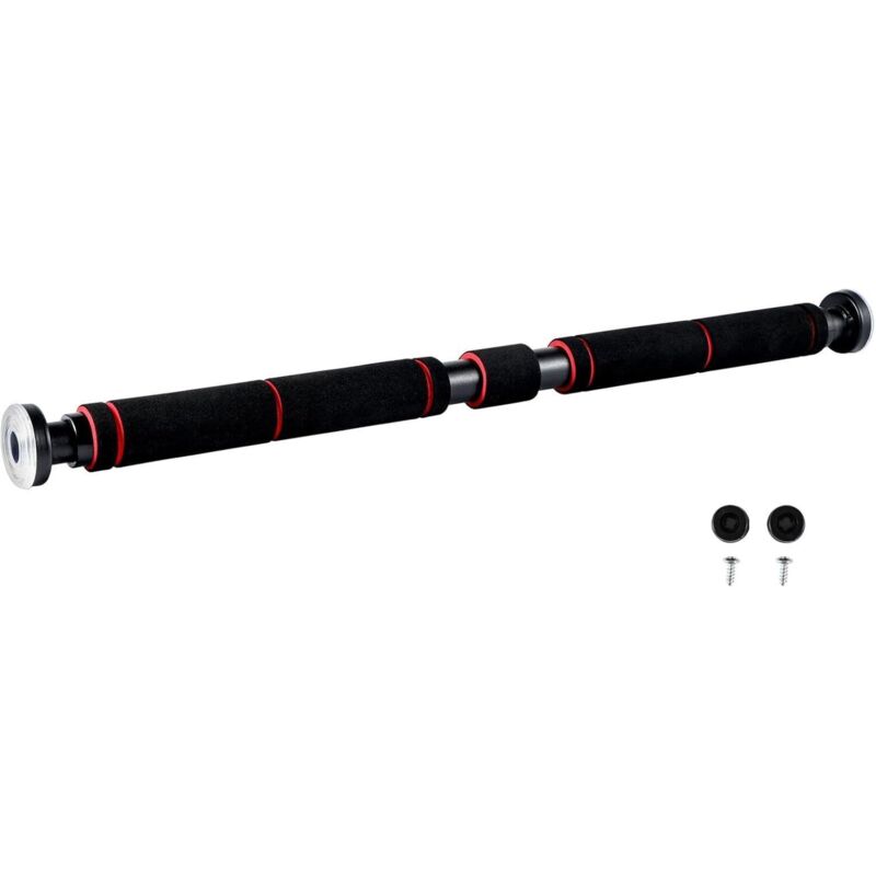 Shoze Klimmzugstange mit Handpolster - Reckstange für den Türrahmen - Bestes Muskel-Oberkörper-Training für Zuhause - 63-100cm Fitnessstange aus