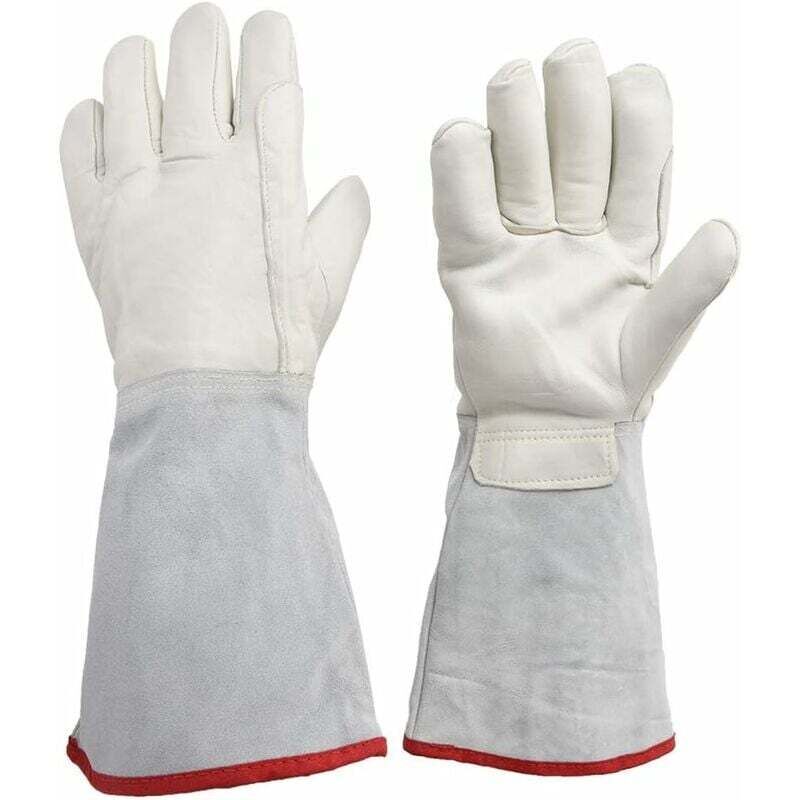 Linghhang - Sicherheitshandschuhe für die kryogene Lagerung, 60 cm lange kryogene Handschuhe, wasserdichte Schutzhandschuhe, gefrorene Handschuhe für