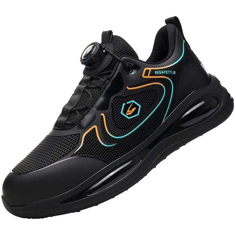 Sicherheitsschuhe, Herren-Arbeitsschuhe, Sicherheitsschuhe mit Drehknöpfen. Stoß- und durchtrittsichere Arbeitsschuhe für Baustellen. -44