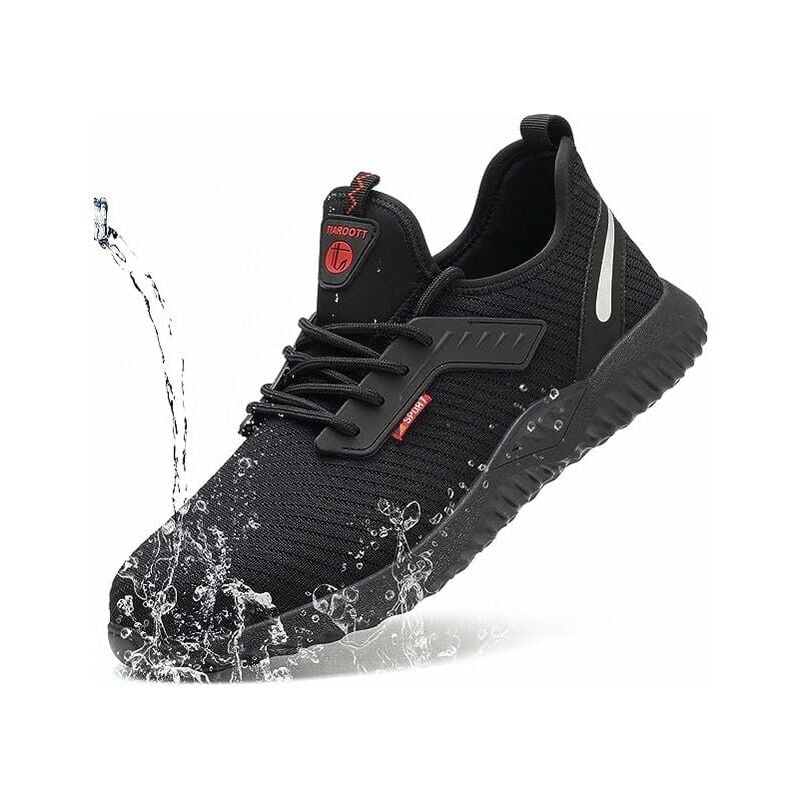 Sicherheitsschuhe, Herren Damen Sicherheitsschuhe Arbeitsschuhe Stahlkappe Ultraleichter und Unzerstörbarer Schutz Atmungsaktiv Unisex