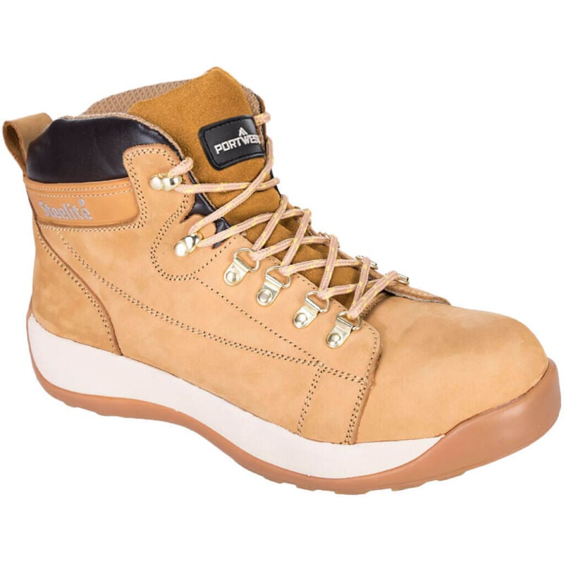 Hochsichere Steelite Nubuck Sicherheitsschuhe SB HRO Honig 48