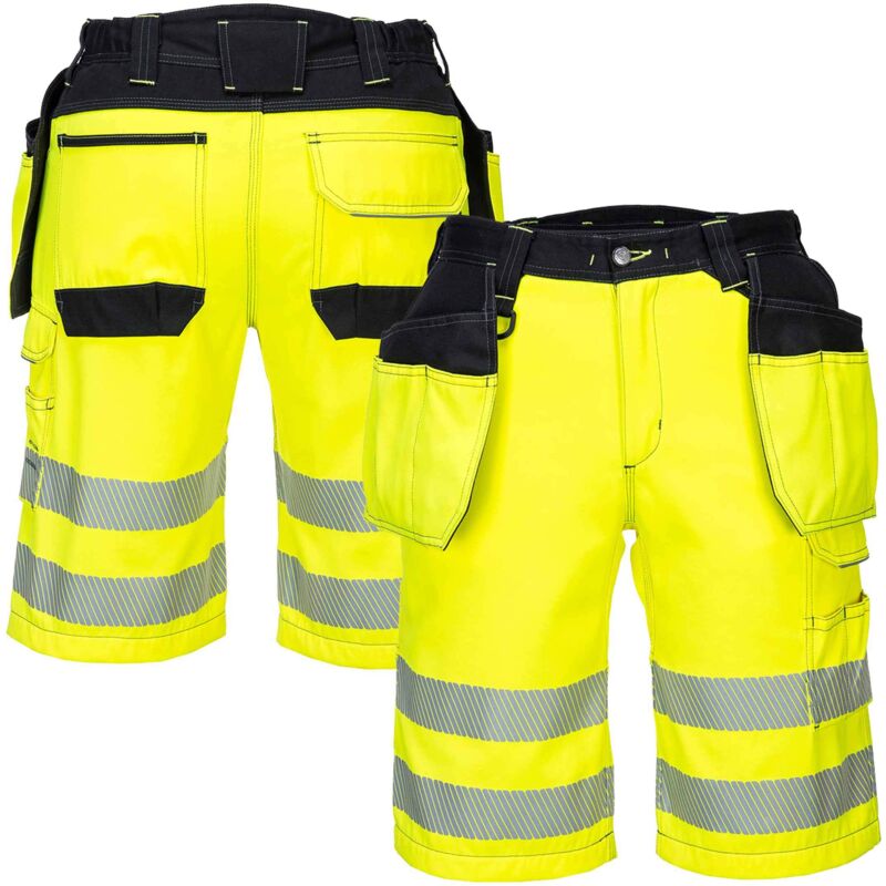 Kurze Warnschutz-Arbeitshose PW3 y 40