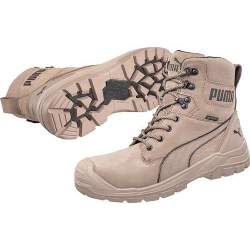Puma - Sicherheitsstiefel conquest stone high Gr.45 stone S3 ci hi hro src din EN20345