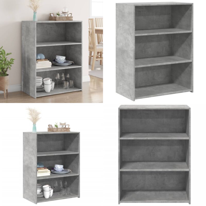 Sideboard Betongrau 70x41x93 cm Holzwerkstoff - Sideboard - Wohnzimmermöbel - Holzmöbel - Grau - Modernes Sideboard - Home & Living