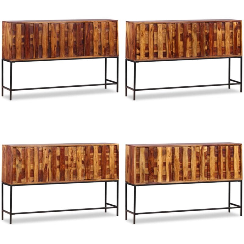 Sideboard Massivholz Palisander 120x30x80 cm - Holz Sideboard - Wohnzimmermöbel - Massivholzmöbel - Palissander - Sideboard Mit Schubladen - Home &