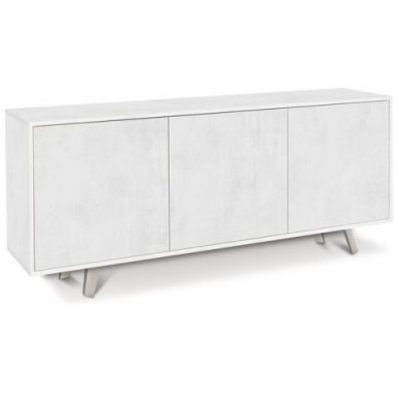 Sideboard mit drei Türen in Ossido White 177x41x H74 cm