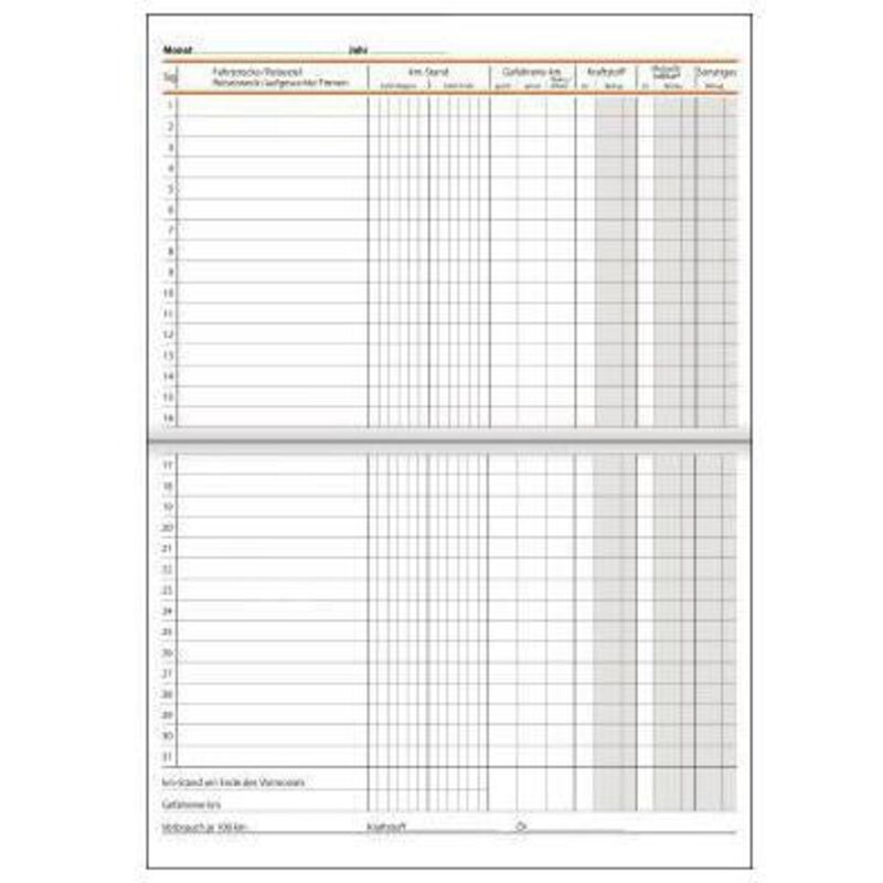 Sigel - Fahrtenbuch din A5 pkw lkw grün 32 Bl. din A5 pkw lkw grün 32 Bl.