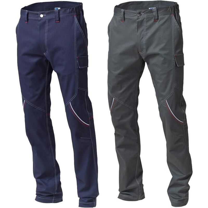 Boston 20PA1148 Arbeitshose mit mehreren Taschen - xxl - Blau - Siggi