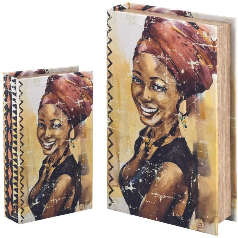 Signes Grimalt Buchkästen Dekoration Setzen Sie Buch 2 U -Boxen Buch Buch 5x17x26cm 24910