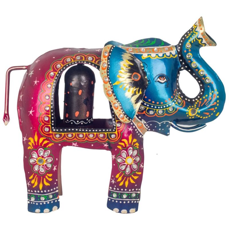 Signes Grimalt - Elefanten-Deko-Blechglocke für Geschenke und Heimdekoration, originelles Ornament für Sammler