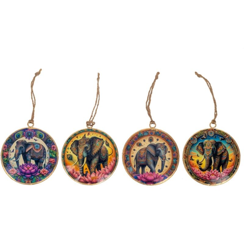 Signes Grimalt - Dekorativer mehrfarbiger Elefanten-Anhänger für Zuhause, romantisches und einzigartiges Accessoire, ideal für besondere Geschenke