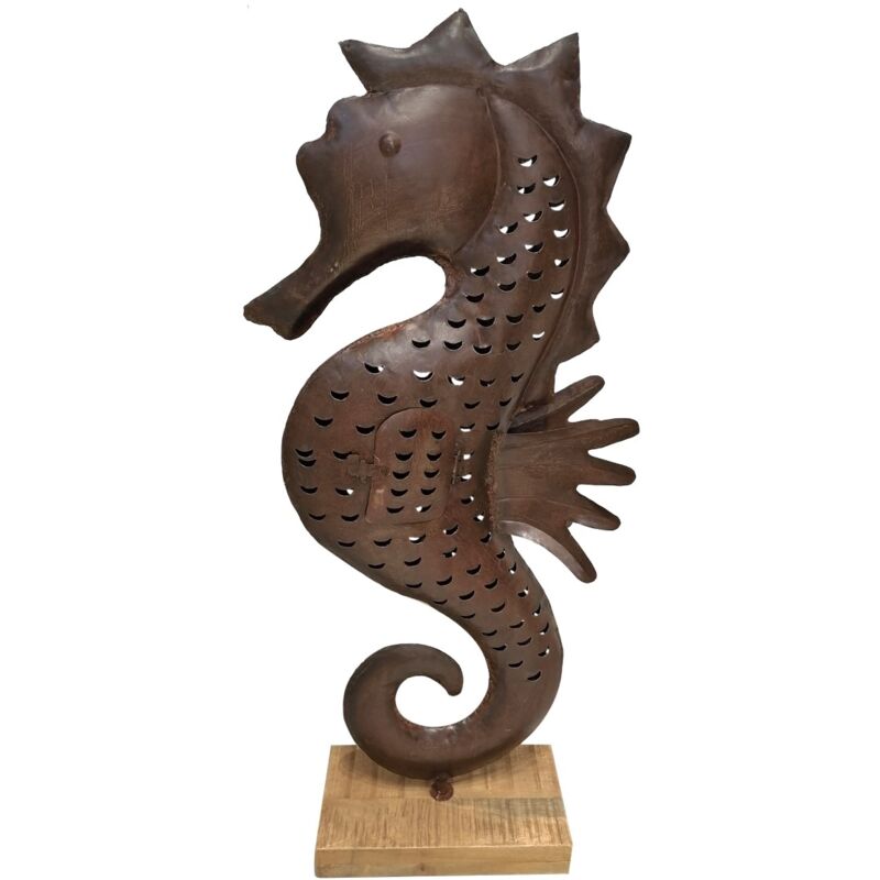 Signes Grimalt - Kleines dekoratives Seepferdchen aus Blech – maritimes Ornament, ideal für Geschenke und Heimdekoration