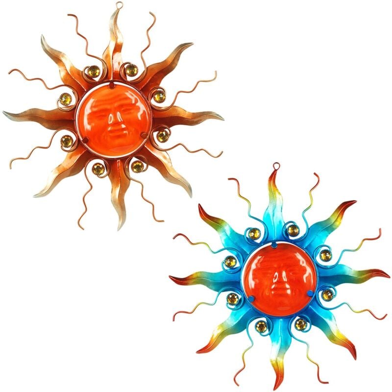 Le Monde Des Animaux - Signes Grimalt Metall -Ornamentwand auftragen Sun Wall Advent 2 Orange Metall auf 1x37x37cm 17757