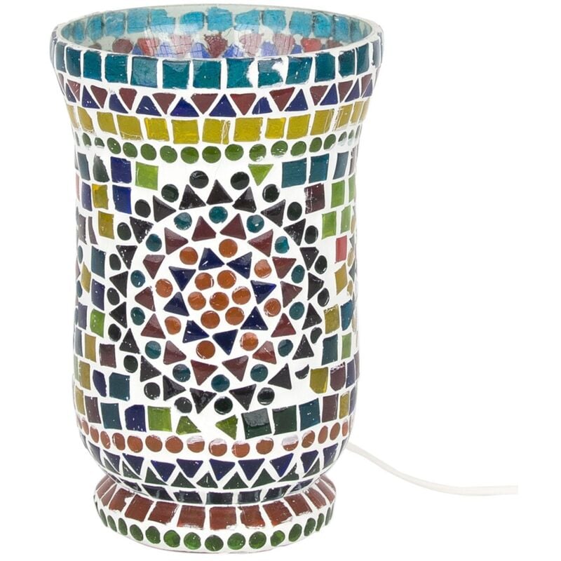 Möbel Desktop -Lampe Marokkanische Lampen -Computer -Multikolenlampen 21x14x14cm 28046 - Signes Grimalt