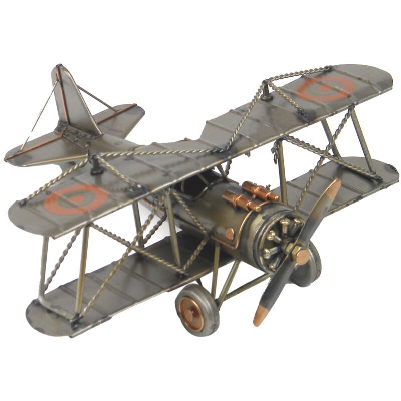 Vintage-Metallflugzeug für Sammler, Schreibtischdekoration und originelle Geschenke, klassisches und detailliertes Design